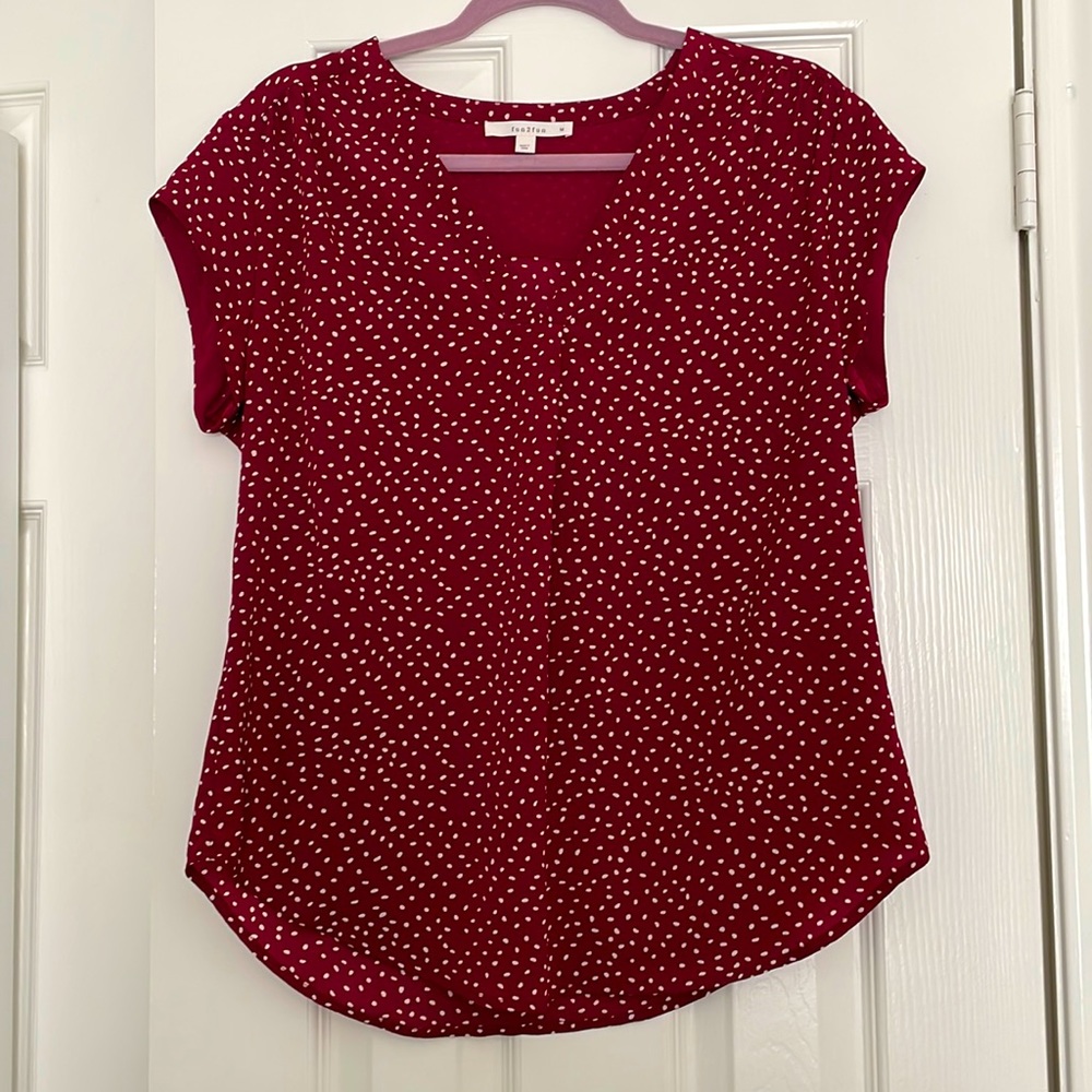 Polka dot blouse